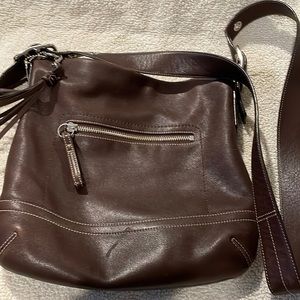 Coach brown crossbody bag